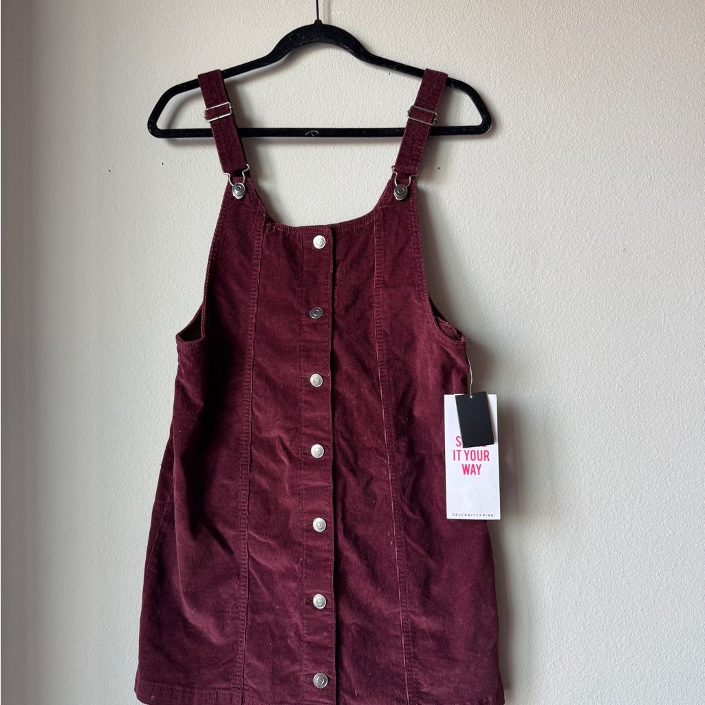 Corduroy Button-Front Dress